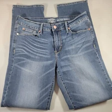 Signature by Levi Strauss & Co Jeans Mid Rise Straight Size 14 Small Hole Pocket