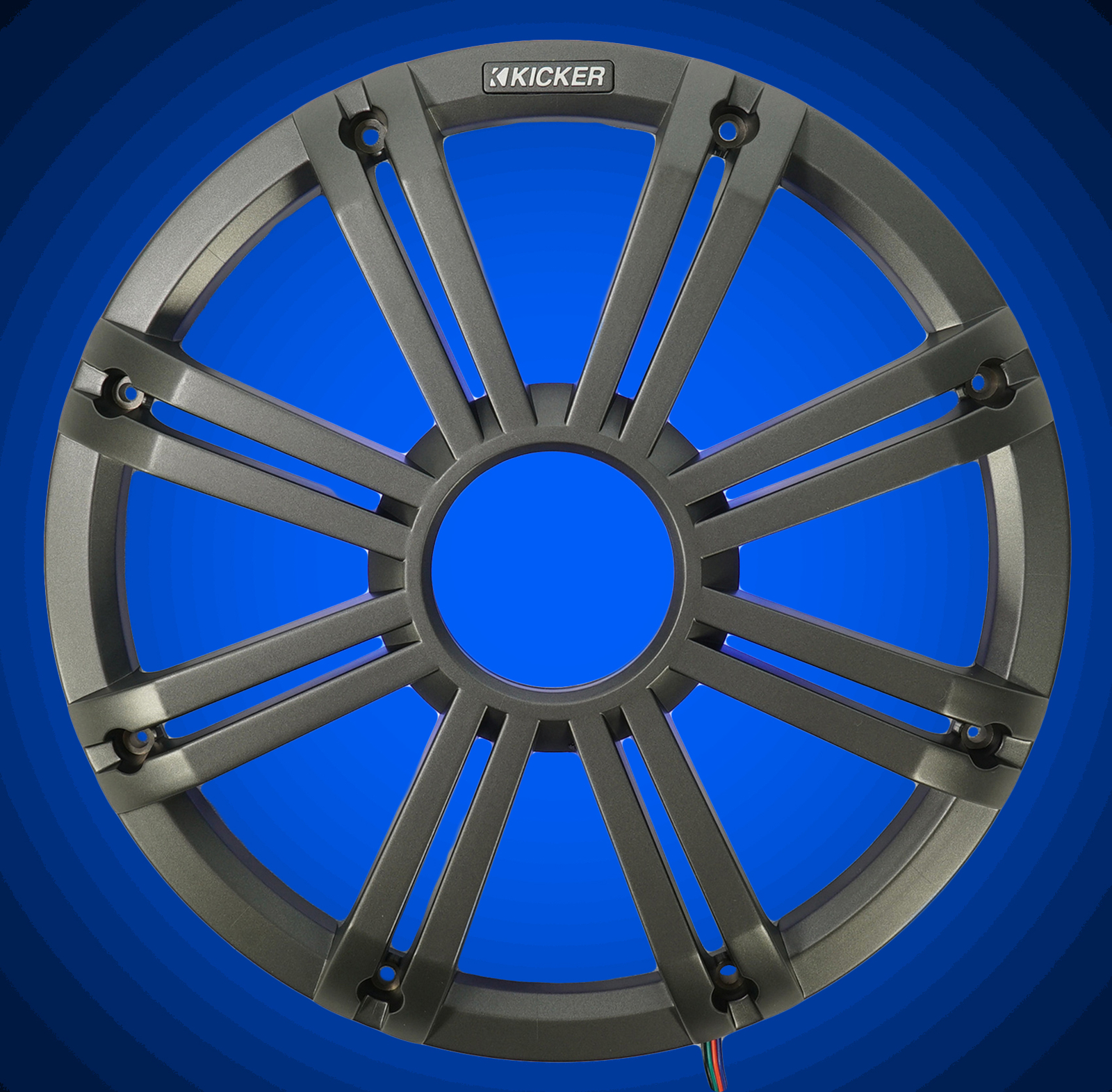 Угольная решетка Kicker 45KMG12C 12 со светодиодной подсветкой для сабвуферов KM12 KMF12 KMG12C