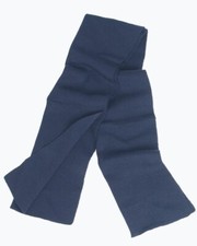 German Military large 50" x 12" blue wool scarf, Grade 1 exc. cd., free shipping