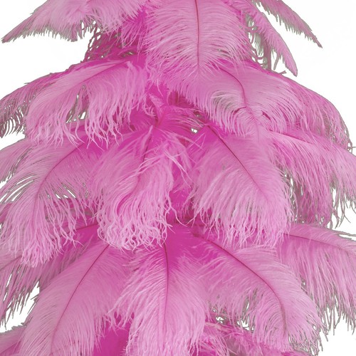 Pink Ostrich Feather Christmas Tree Real Bird Feather Branches Stand Included - Picture 19 of 23