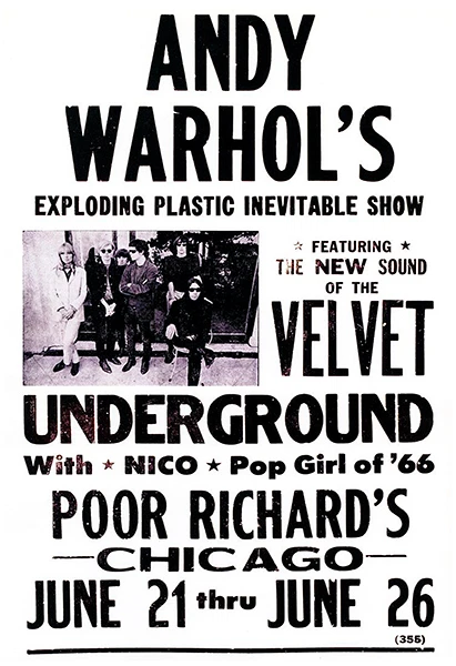 UNKNOWN Andy Warhol's Exploding Plastic Inevitable Show Velvet Underground 1966 - Poster