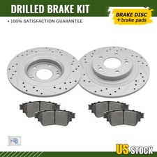 Rear Brake Rotors & Ceramic Brake Pads for 2018 - 2022 Mitsubishi Outlander