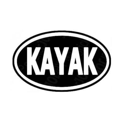 Kayak Sticker Decal black kayaking