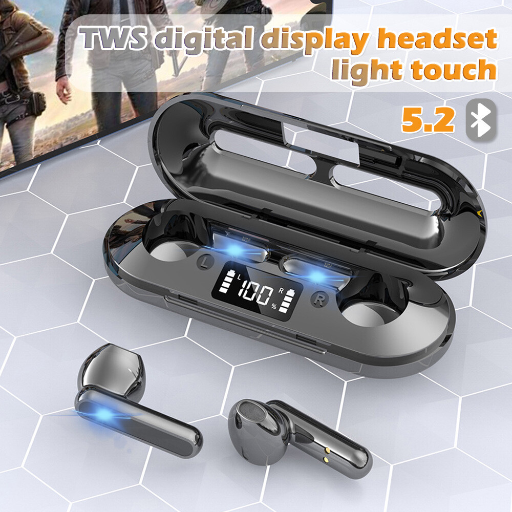 Bluetooth Earbuds TWS 5.2 Wireless Headphones Earphone Waterproof Touch Control-image