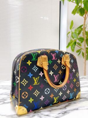 LOUIS VUITTON Trouville M92662 Hand Bag Takashi Murakami Monogram