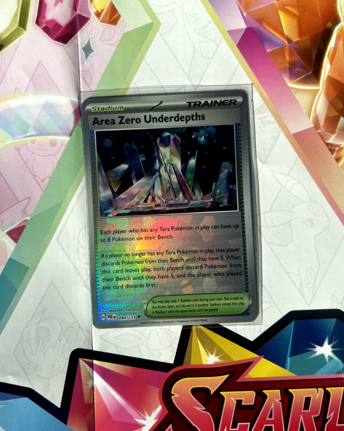 Area Zero Underdepths (Poke Ball Pattern) 094/131 Sv: Prismatic Evolutions Holo