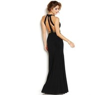 Hailey Logan by Adrianna Papell Juniors' Cutout Sequin-Band Gown (size7/8)*