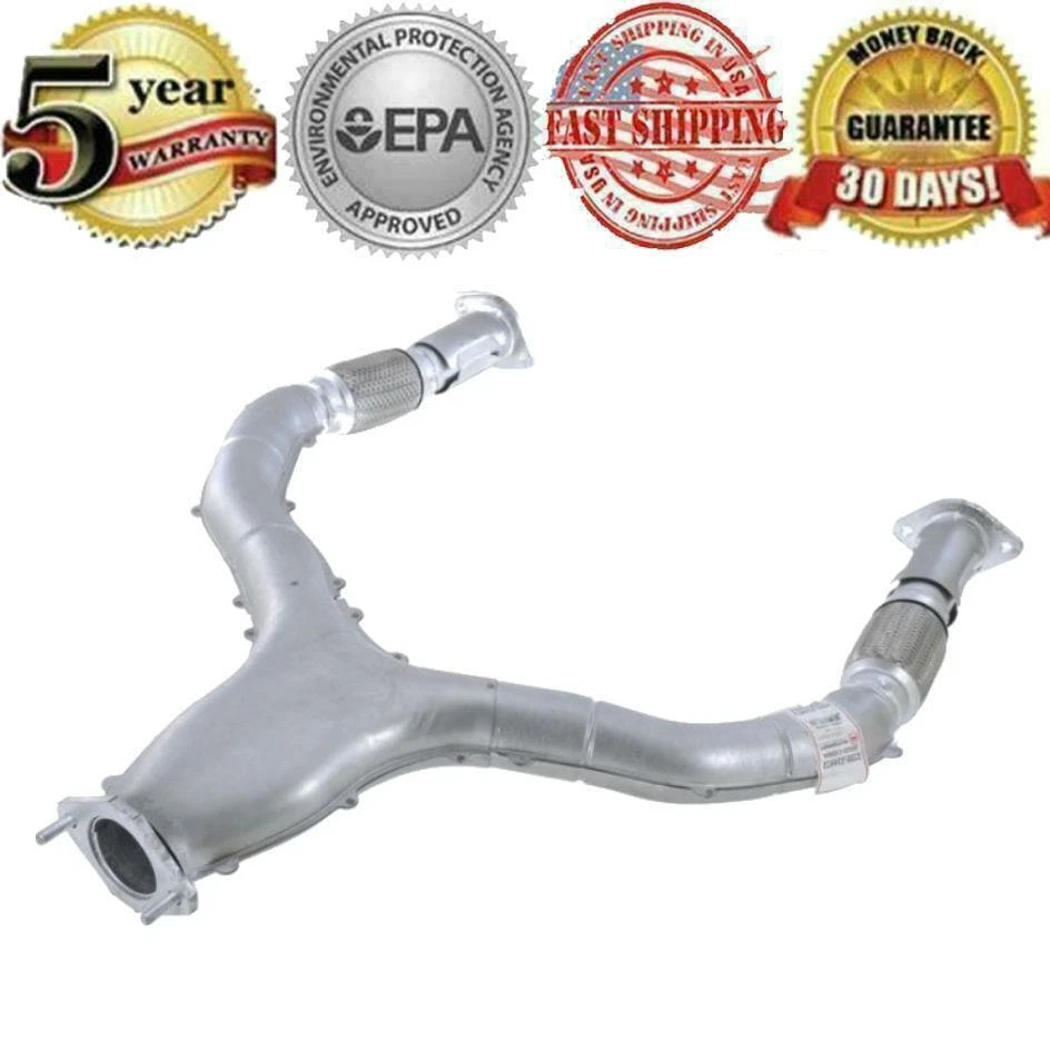 Fits 2003-2008 Infiniti FX35 Extension Pipe Muffler & Rear Muffler + Flex Y pipe - Image 2 of 4