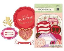K Company Die-Cut Cardstock and Acetate Embellishments, Cupid