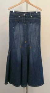 bisou bisou denim mermaid skirt