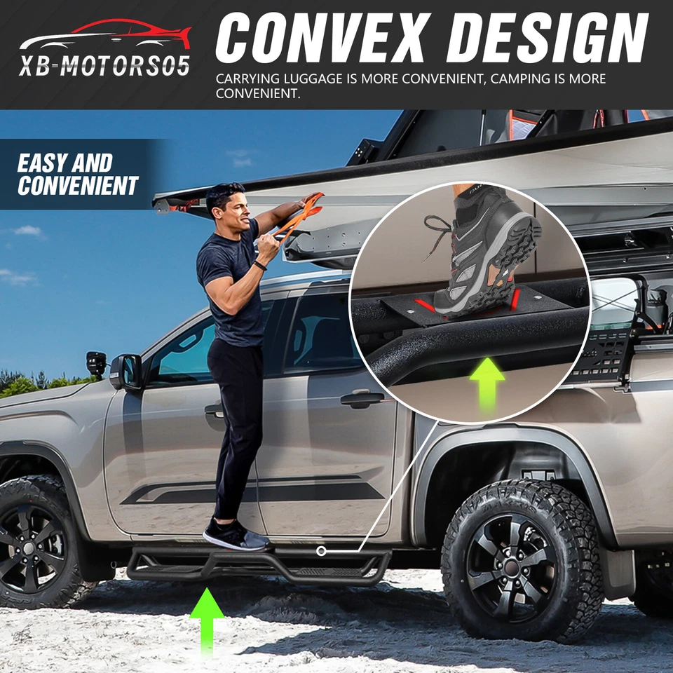 Running Boards Side Steps For 2024-2025 Toyota Tacoma Double Cab & Crew Cab - Изображение 4 из 4