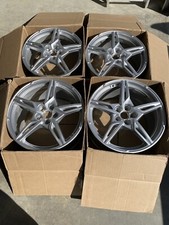 21 Corvette Gm Set 4 14007 14008 - 19x8.5 20x11 Offset Chrome Carbon Flashwheels