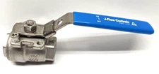 J Hawk FLOW CONTROLS 1/2”STAINLESS STEEL BALL VALVE 2000 WOG