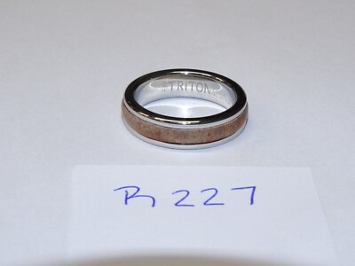 Triton Tungsten Carbide Wedding Band Ring 6mm Size Silver w