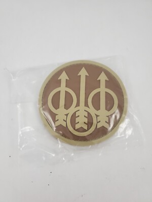 Beretta Firearms Logo Morale Patch Hook/Loop Backing Brown FDE Trident M9 92X 92