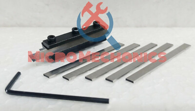 Mini Lathe Clamp Type Parting Cut Off Tool Holder 6mm Shank + 6 HSS ...