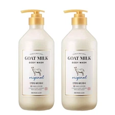 2x Shower Mate Goat Milk Original Body Wash 800ml / 27.05 fl oz