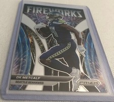 2021 Panini Prizm Football DK Metcalf Seattle Seahawks Fireworks insert #F-10