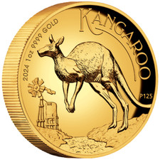 2024 Kangaroo Gold Coin - Australia - High Relief - 1 Oz PP 3368.70 per troy oz