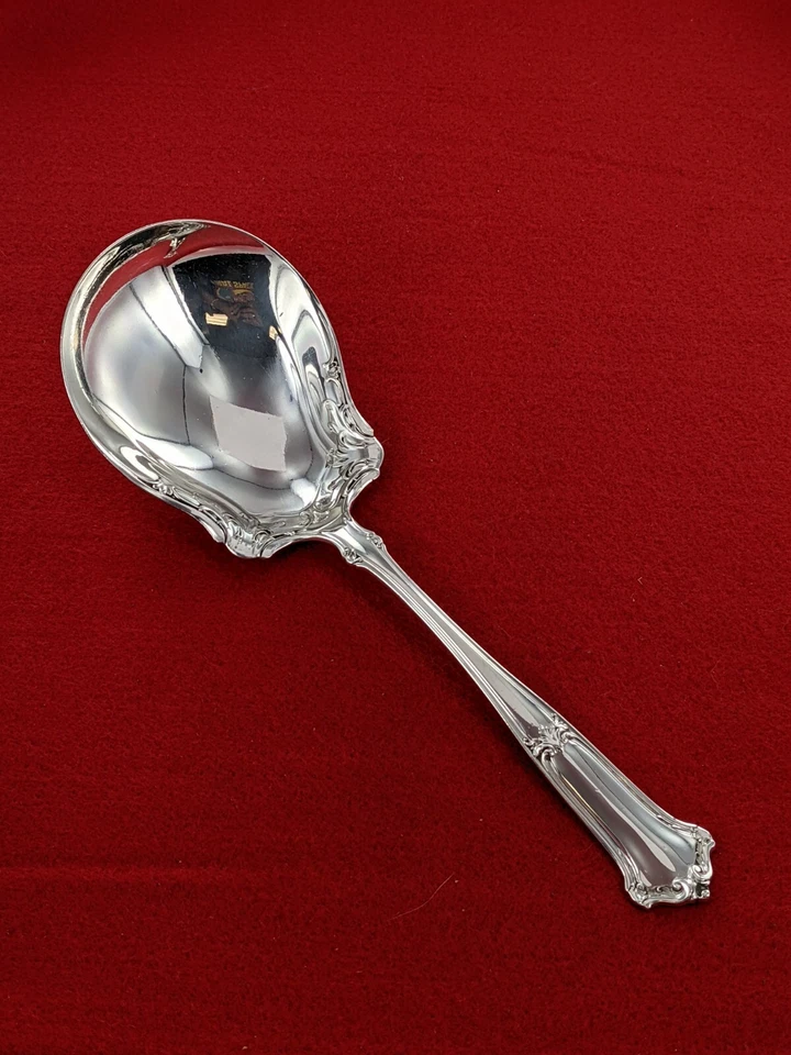 Wallace plata esterlina 1910 sajón 8 3/4" cuchara para servir bayas sin mono Foto 3 de 4