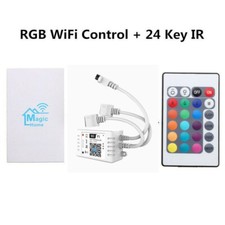 Wifi Smart RGB RGBW LED Strips Controller for DC 12V 24V 3528 5050 App IOS Andrd