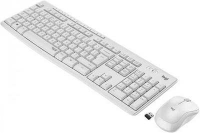 Logitech MK295 Silent Wireless Combo, AZERTY Französisches Layout - Weiß