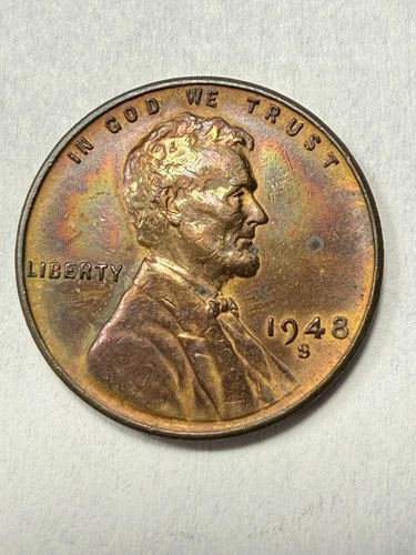 ** 1948-S UNC. LINCOLN CENT- (UPGRADE THAT SPOT IN YOUR SET)  MONSTER TONER🔥 **