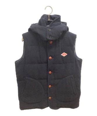 DANTON      × BEAMS              Down vest navy JD-8562