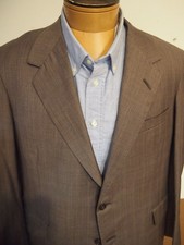 Oxxford Vintage Onwentsia Super 100 Wool Glen Plaid 2 Piece 2 Button Suit 44R