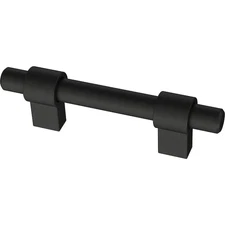 Brainerd Wrapped Bar Adjusta-Pull Matte Black 1-3/8"–4" Center Drawer Handle P44