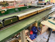 HORNBY LNER Teak Coaches  X  3 with lights & passengers seated & standing