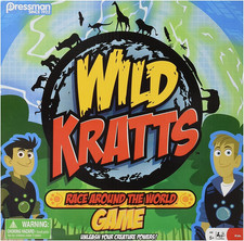 Wild Kratts Race around the World Board Game Multicolor, 5"