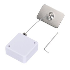 Retractable Cable Lock Double Side Adhesive Slow Rectangle 600g 1Set White