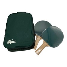 LACOSTE Table Tennis Set Green Rackets, Balls...