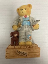 Enesco Cherished Teddies 1995 Mayor Wilson T. Beary Charter Member Fig CT951