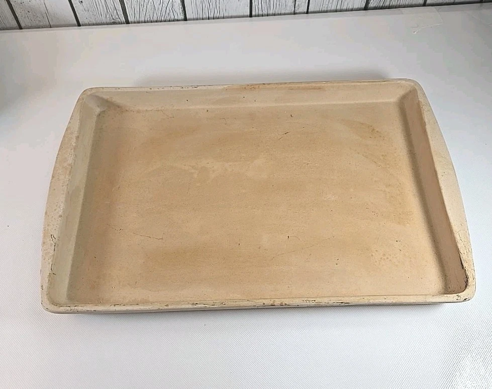 Pampered Chef Stoneware Bar Pan/Cookie Sheet Large 16" X 12" X 1 3/8" USA 1203