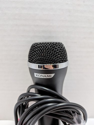 Konami Logitech USB Microphone Mic Black ICES-003 Playstation Xbox Wii Tested - Picture 2 of 6