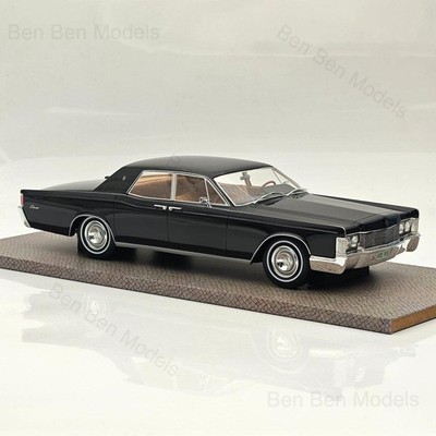No285 ミニカー1/18 Lincoln Continental 1/18 Lincoln Continental Sedan Black 1968 Resin Model Car Limited