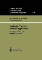 Stochastic Processes And Their Applications M. J. Beckmann