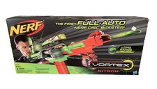 NERF 32218 VORTEX NITRON 1st FULL AUTO DISC BLASTER  SCOPE NEW XLR Motorized
