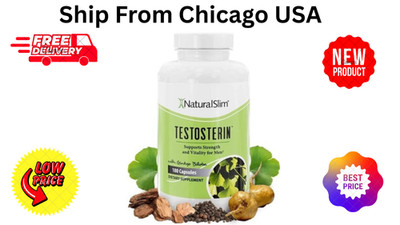 NaturalSlim Testosterin Men's Multivitamins Testosterone Booster 180 Ct