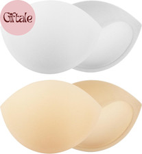 2 Pairs Small Size Bra Inserts Breast Enhancers, Women'S Push up Bra Pads Insert