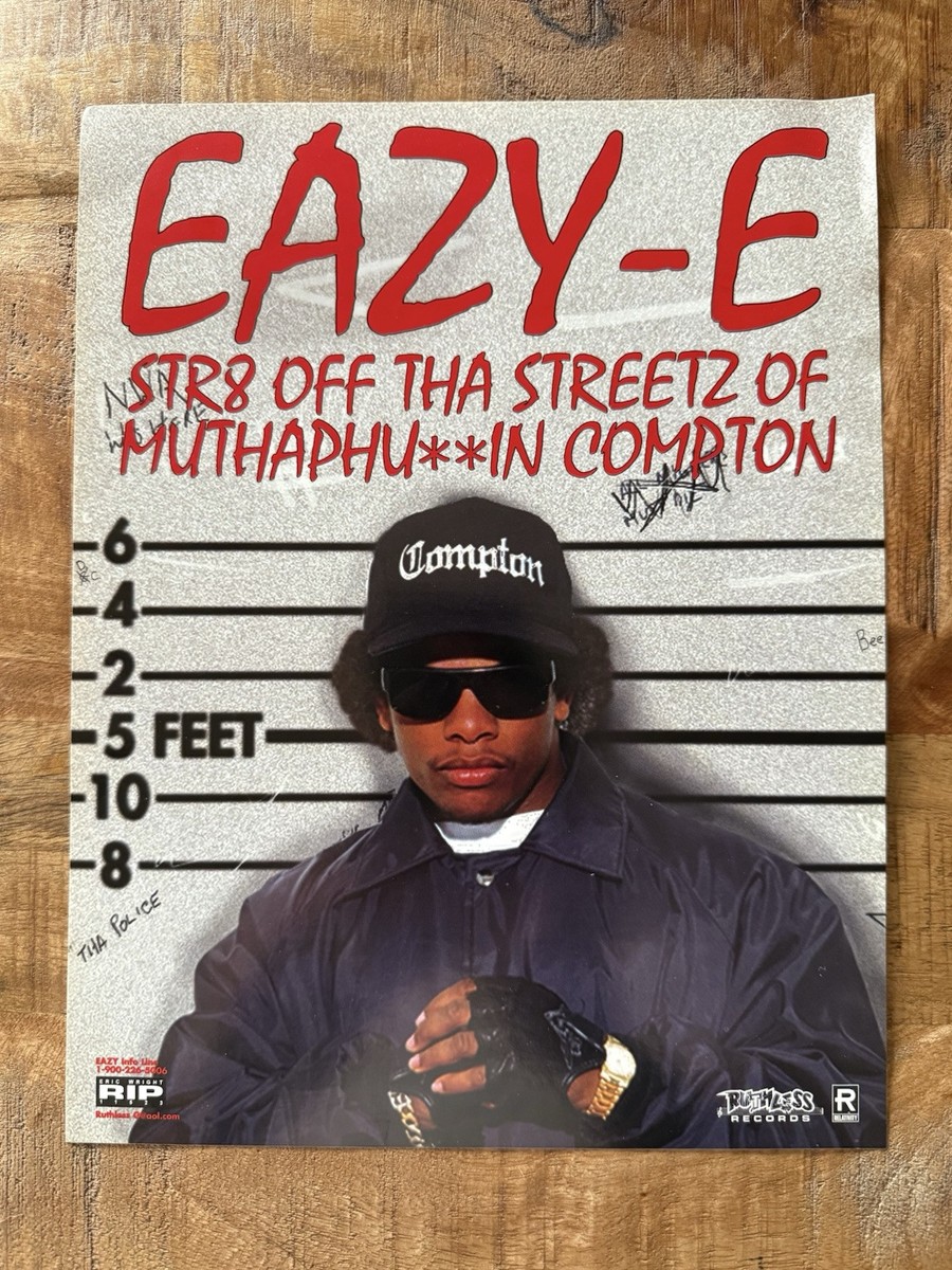 SUPER RARE! Eazy E Str8 Off Tha Streets Of Compton Ruthless