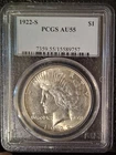 1922-S San Francisco Peace Dollar PCGS AU55