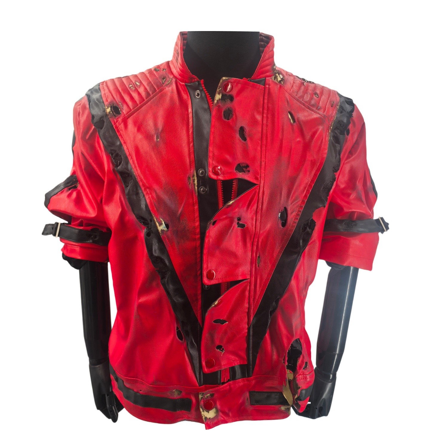 Kings Style Michael Thilliered Broken Leather Jacket Halloween Costume Christmas