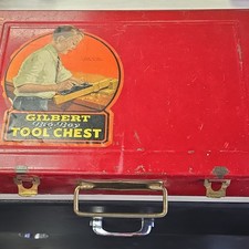 Gilbert Big Boy Tool Chest No. 1 Vintage Toy with Original Tools  Instructions