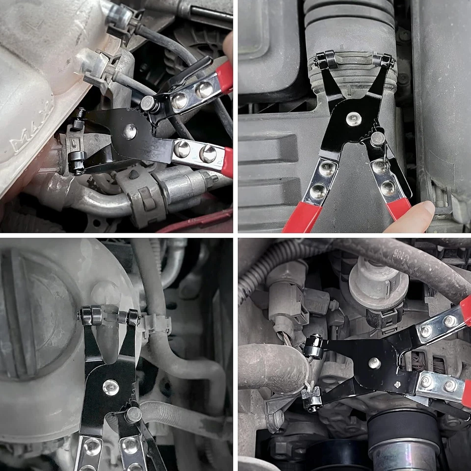 Automotive Hose Clamp Pliers Repair Tool with Swivel Flat Type Removal Car Tools - image 3 of 4