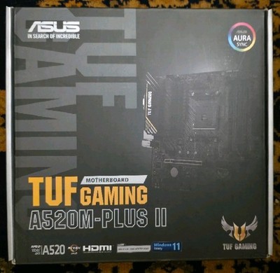 ASUS TUF GAMING A520M-Plus II ATX AM4 Mainboard (90MB17G0-M0EAY0)