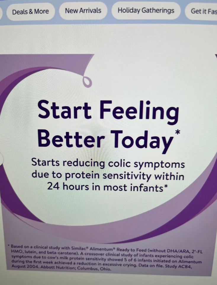 Fórmula infantil hipoalergénica Similac Alimentum lista para alimentar 6-1 cuartos 32 oz Btls Foto 2 de 4