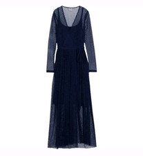 BAUM UND PFERDGARTEN Anneline Cotton-Blend Point D'esprit Maxi Wrap Dress